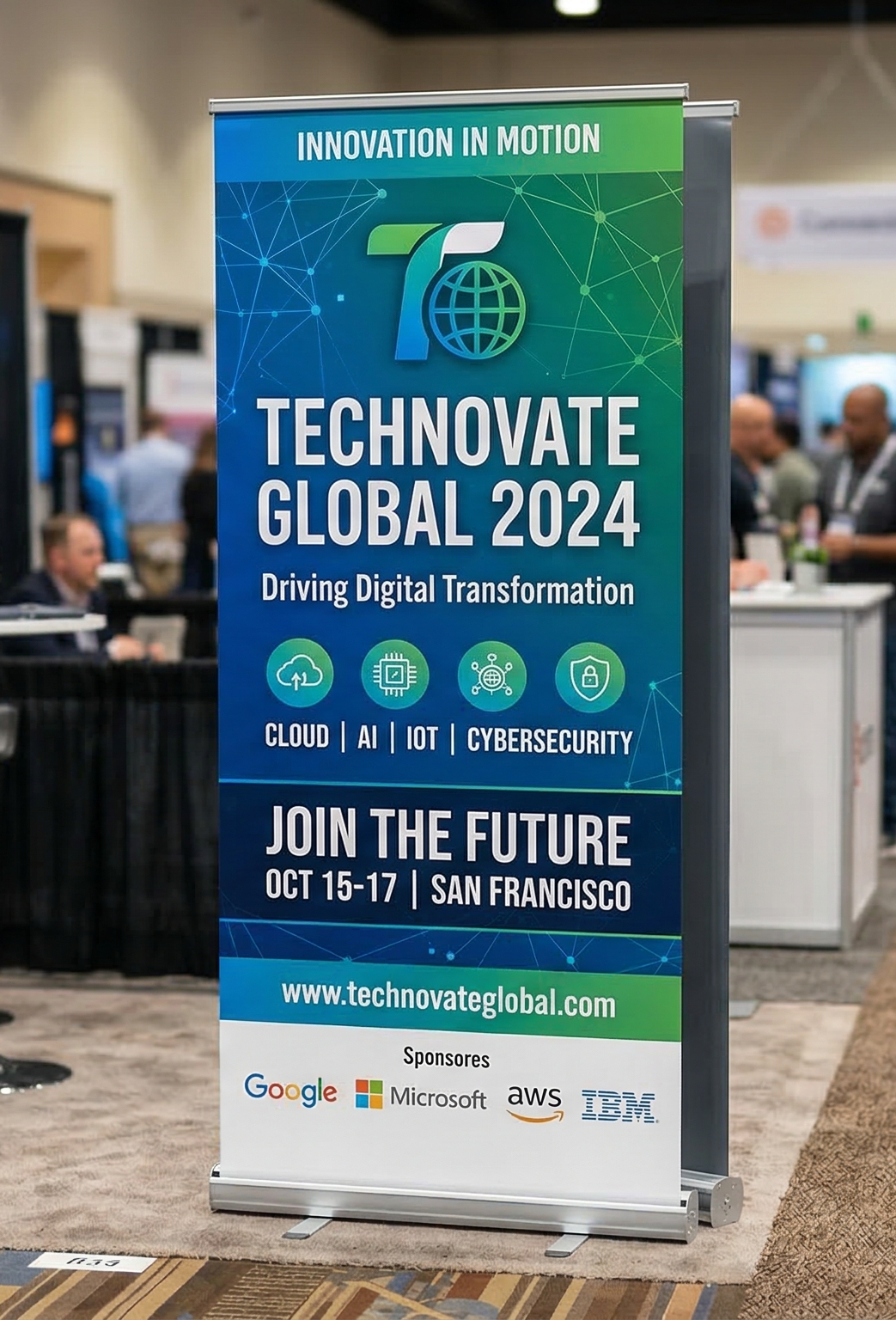 33" Standard Retractable Banner with Stand