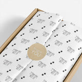 White Pattern Tissue Paper